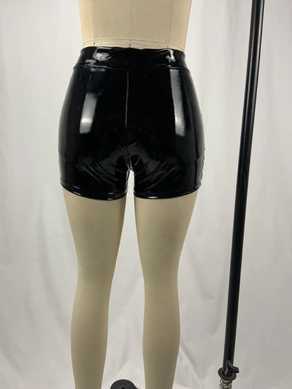 Women’s High-Waist PU Leather Shorts | Sexy Club Summer Wear