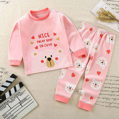 Kids Cartoon Cotton Clothing Set