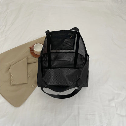 Women’s Portable Mesh Beach Tote Bag