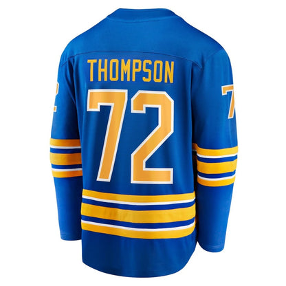 Thompson 72 Buffalo Bison Hockey Jersey | 3D HD Print Long Sleeve V-Neck Tee | Unisex Pullover Top