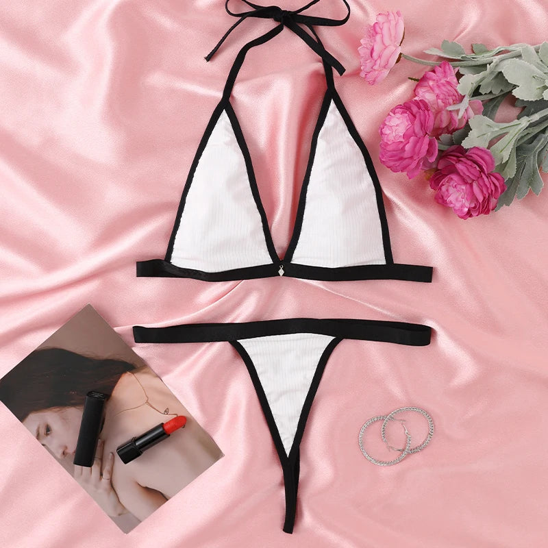 Women’s Micro Bikini Sexy Brazilian Thong Swimwear Set