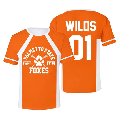 Foxes Ice Hockey Jersey Cosplay T-Shirt | Wilds Minyard 3D Print Short Sleeve Tee