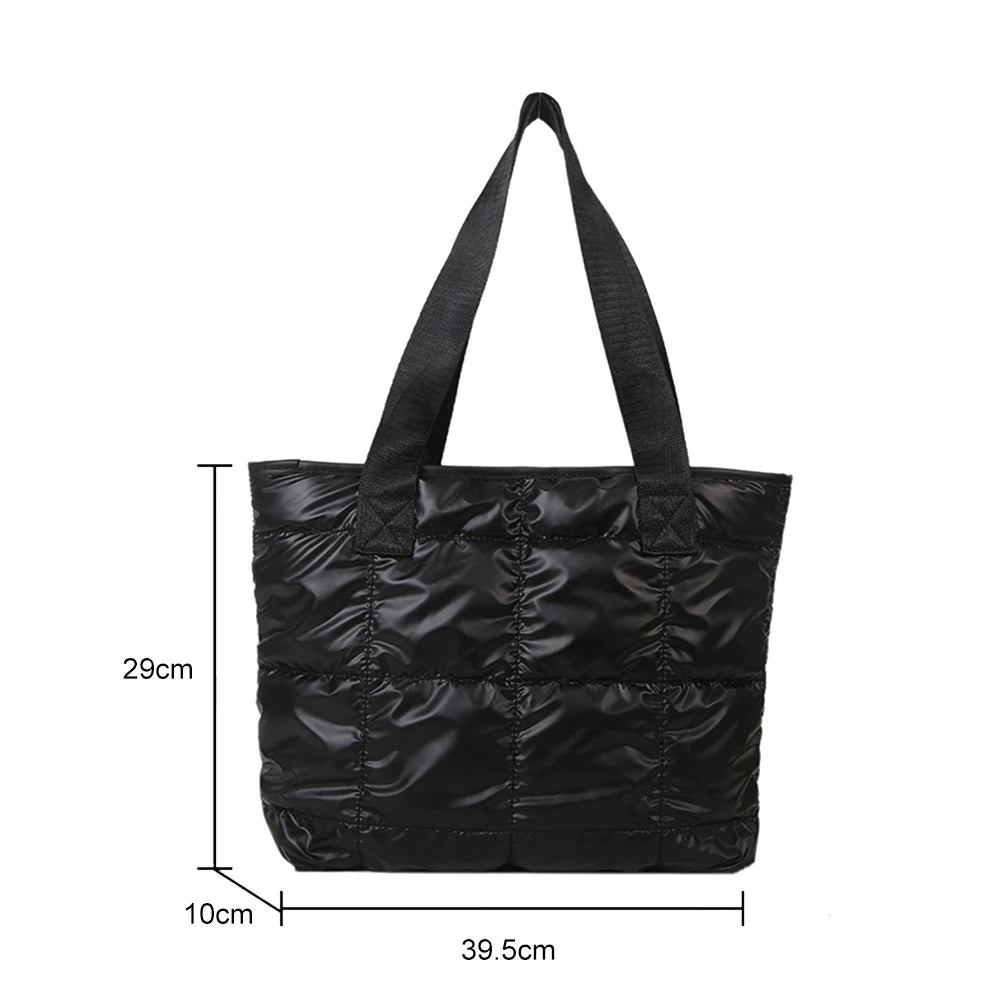 Quilted Cotton Padded Tote Bag