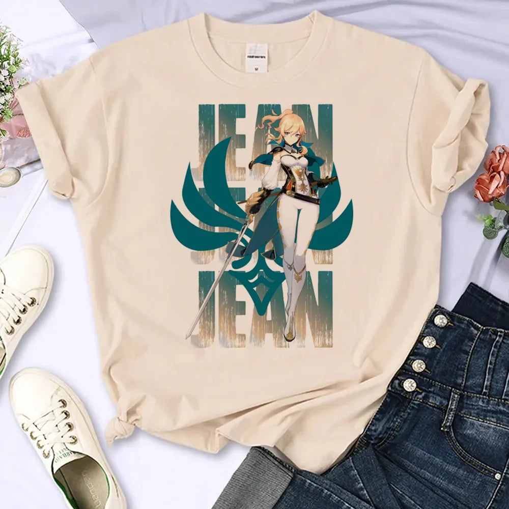 Women’s Genshin Impact Manga T-Shirt | Harajuku Summer Comic Tee