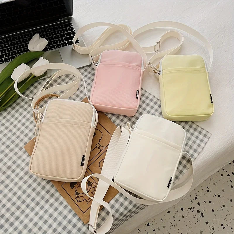 Casual Cotton Shoulder Messenger Bag – Mobile &amp; Card Crossbody