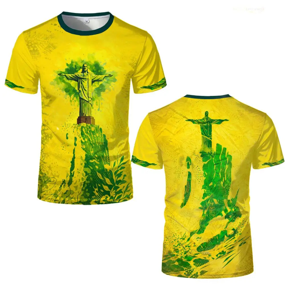 New Brazil Themed T-shirt Men&