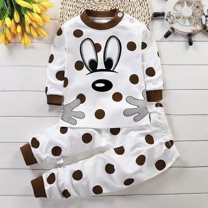 Kids Cartoon Cotton Clothing Set
