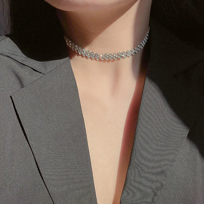 Luxury Full Rhinestone Choker Necklace