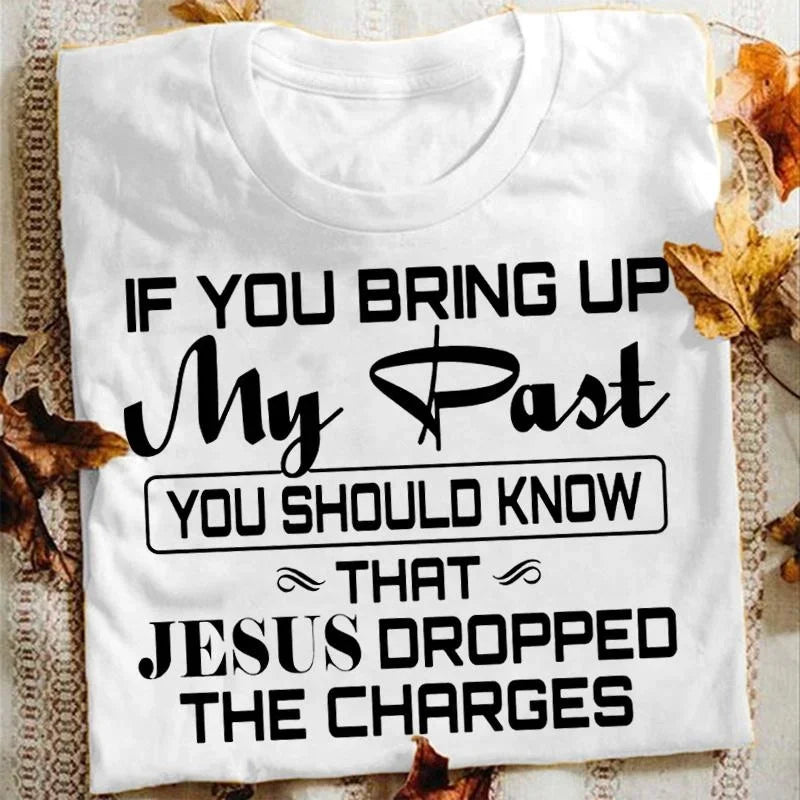 Christian Gold T-Shirt | “Jesus Dropped The Charges”