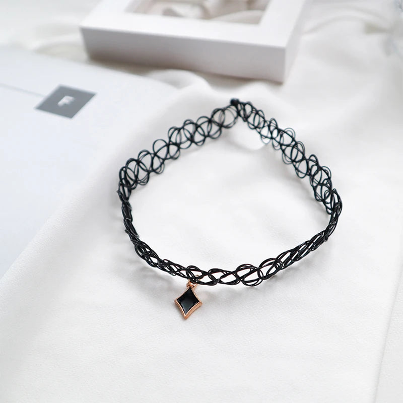Black Star Choker Necklace for Women &amp; Girls