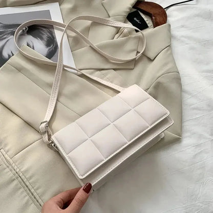 Women’s Plaid PU Leather Shoulder &amp; Crossbody Bag