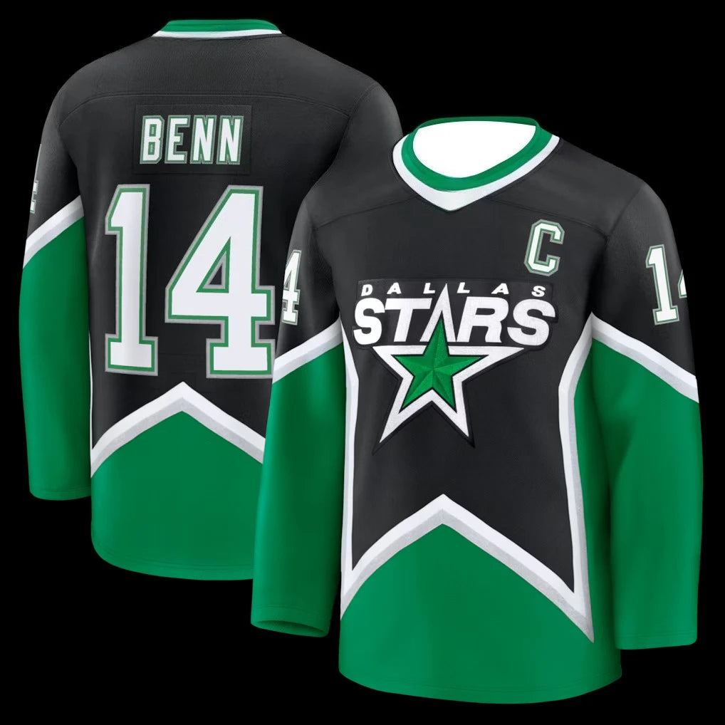 Hockey Jersey  Captain “C” Patch Long-Sleeve 3D HD Print Pullover | Unisex Fan Apparel