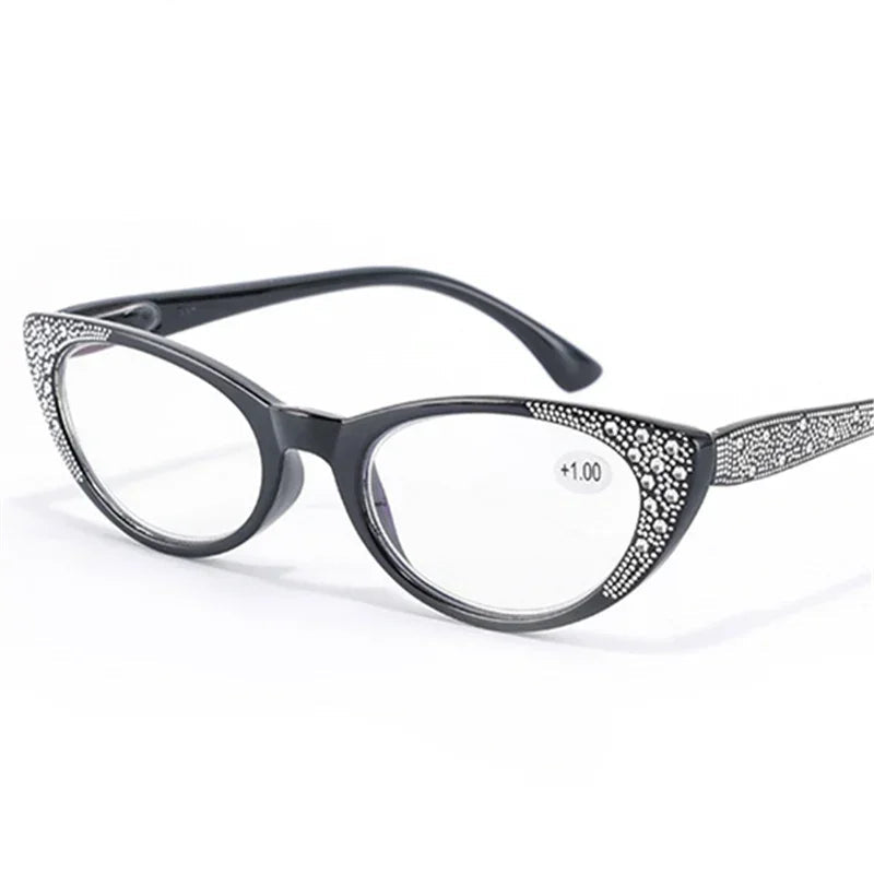 BEGREAT Diamond Cat Eye Reading Glasses for Women