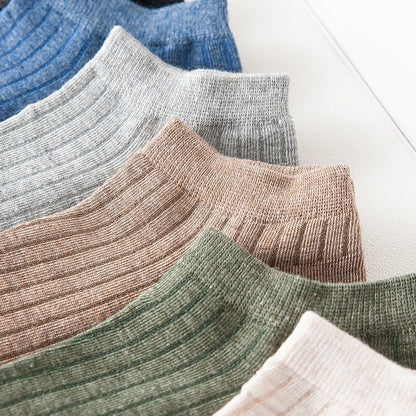 Women’s Solid Casual Cotton Ankle Socks - Amazing G