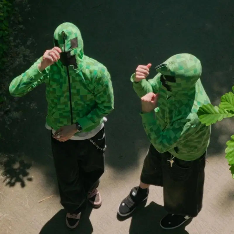 Y2K Streetwear Zip Up Hoodie