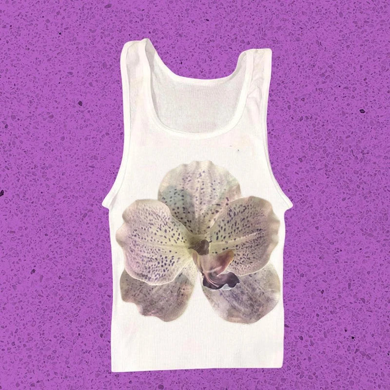 Vintage Y2K Baby Tee – Graphic Print Crop Top