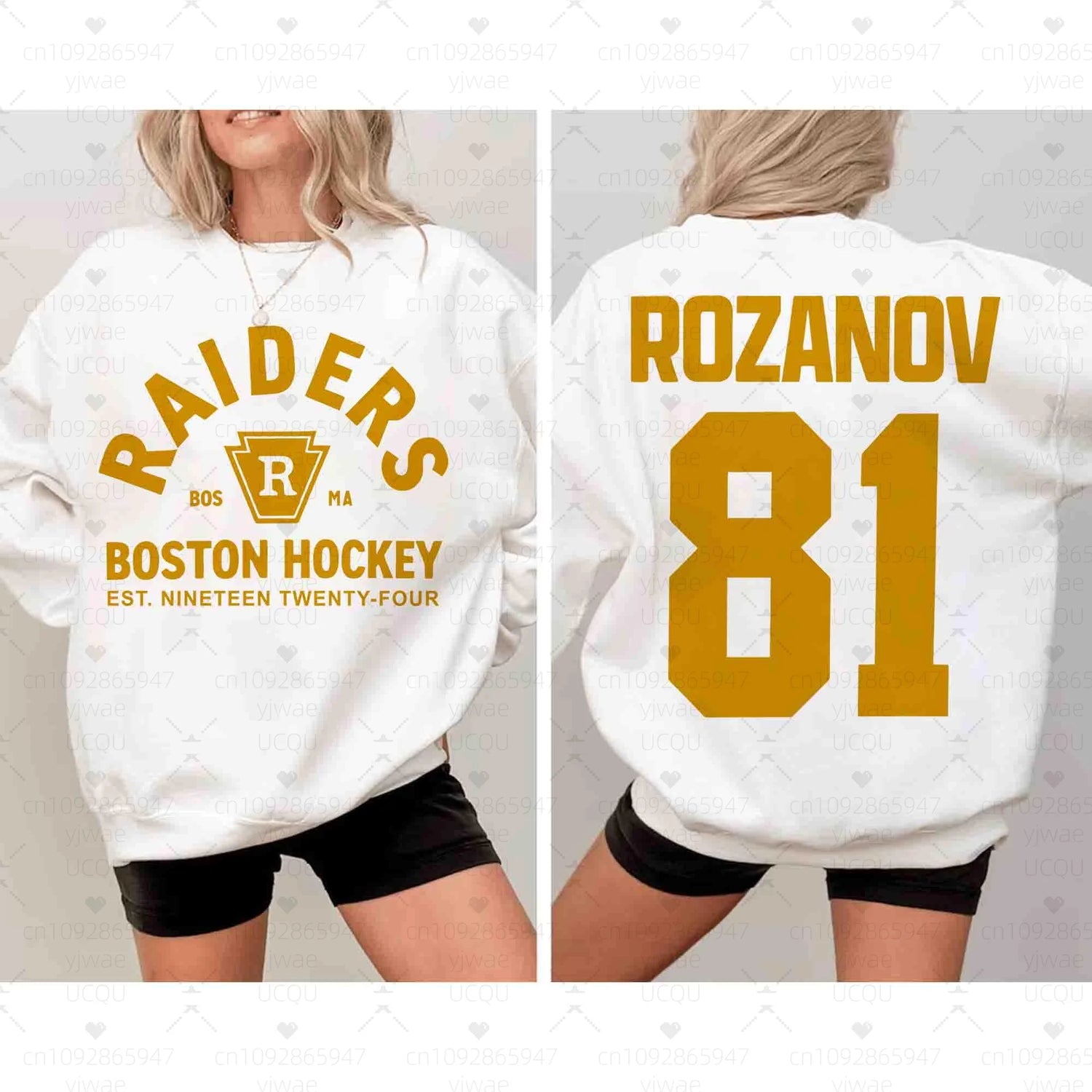 Heated Rivalry Hoodie | Ilya Rozanov 81 Bos Raiders Fleece Pullover