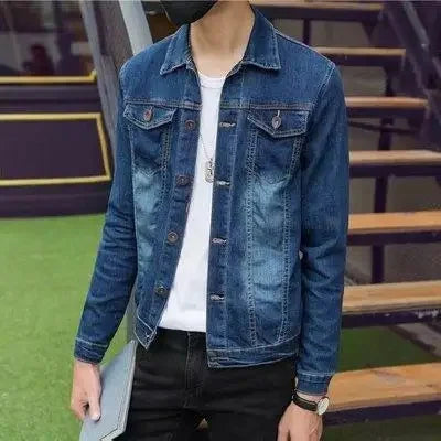 Thickened Fleece-Lined Denim Jacket Men&