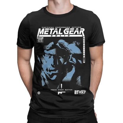 Metal Gear Solid 3 Snake &amp; Raiden Graphic T-Shirt | Cotton Casual Game Tee