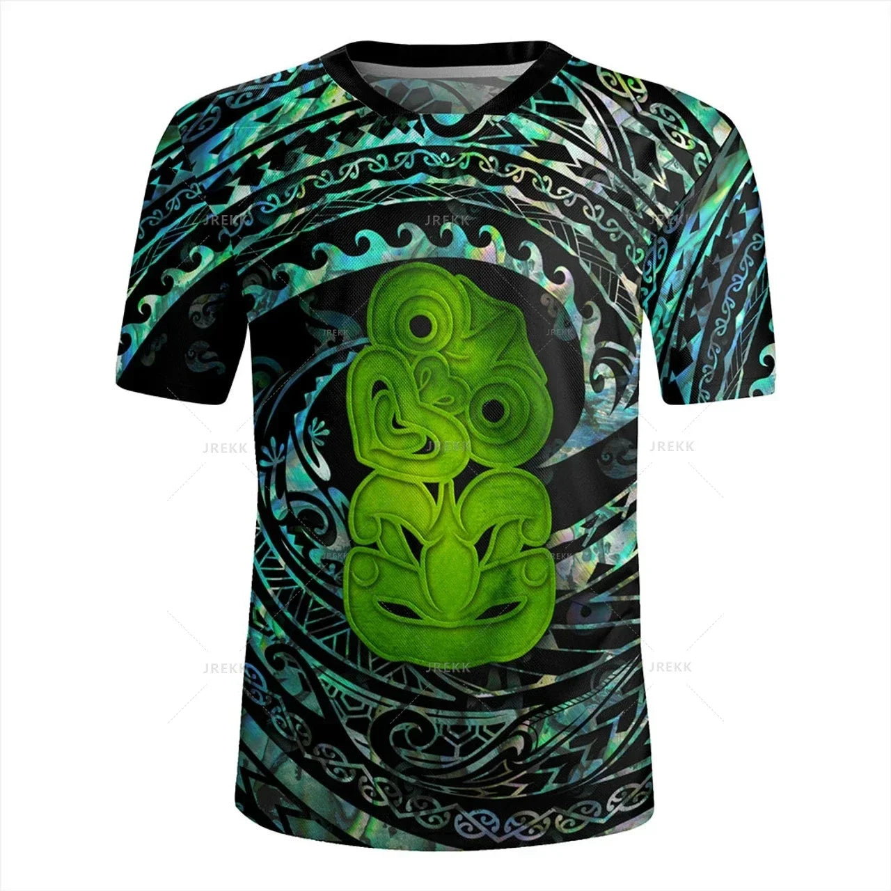 New Zealand Silver Fern 3D Print T-Shirt | NZ Flag Style V-Neck Summer Tee