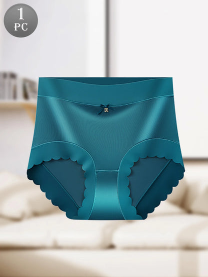 Women’s Breathable Ice Silk Underwear - Soft, Smooth Touch, Sexy Bow Decoration, Perfect for Everyday Comfort