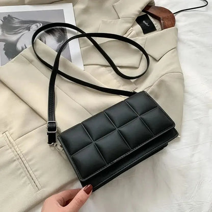 Women’s Plaid PU Leather Shoulder &amp; Crossbody Bag