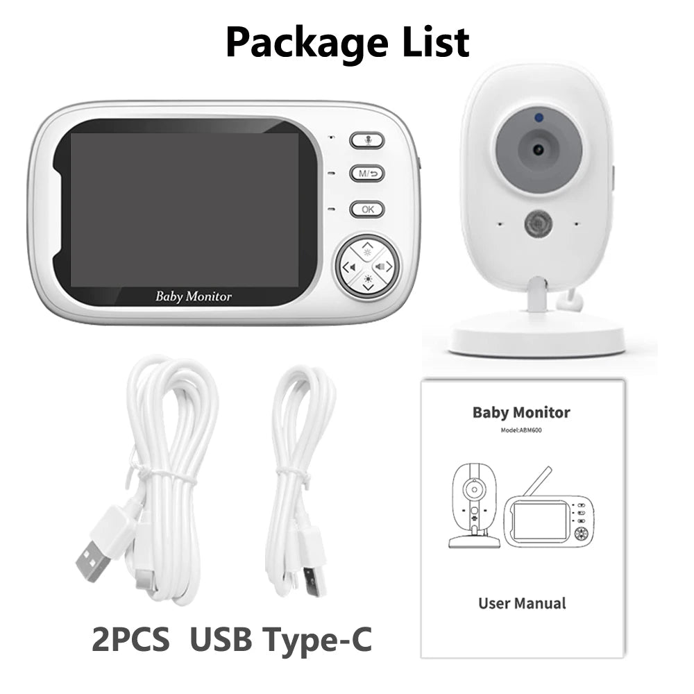 Wireless Video Baby Monitor with Night Vision &amp; Temperature Monitoring