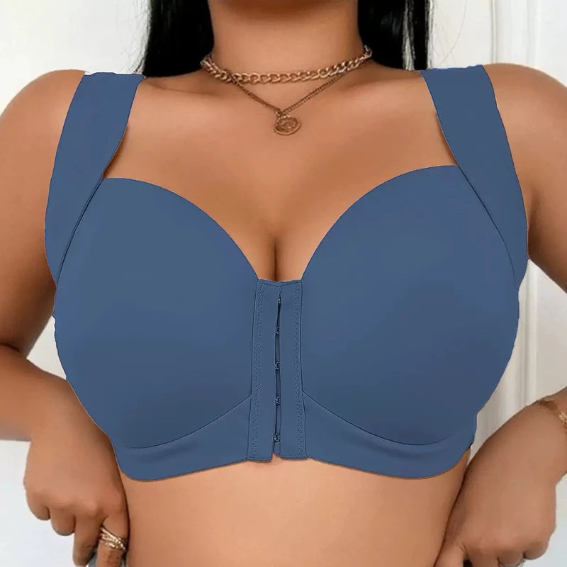 Large Size Seamless Front Button Bras | Vest-Style, Comfortable All-Day Support
