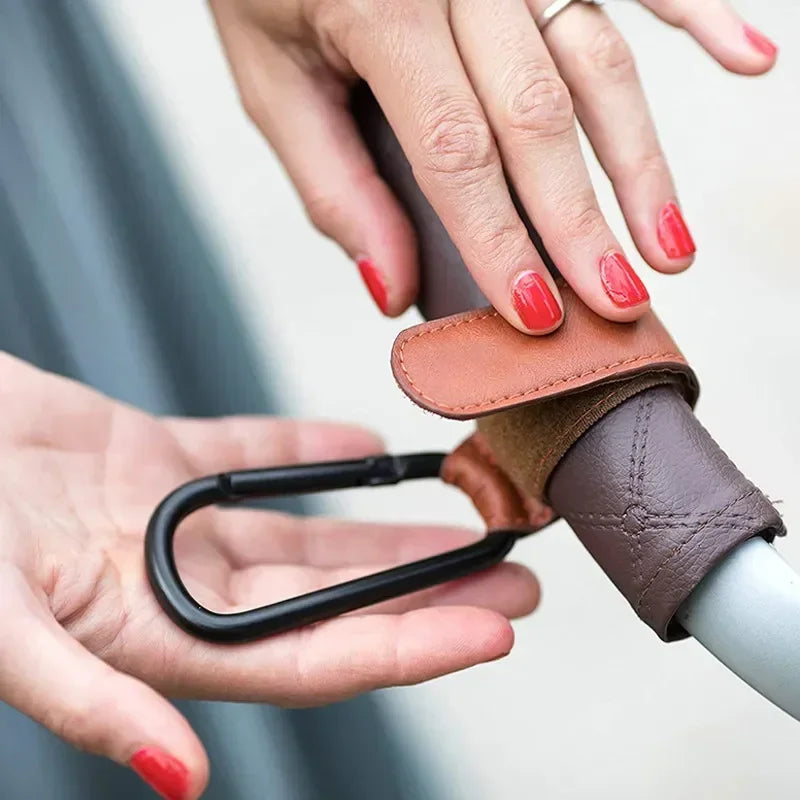PU Leather Baby Bag Stroller Hook