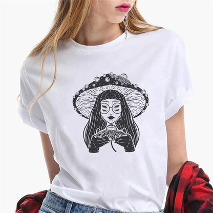 Goblincore t shirt women graphic designer t-shirts girl harajuku clothes