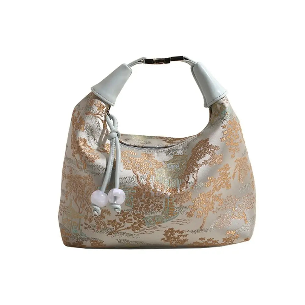 Embroidered Chinese Style Canvas Handbag