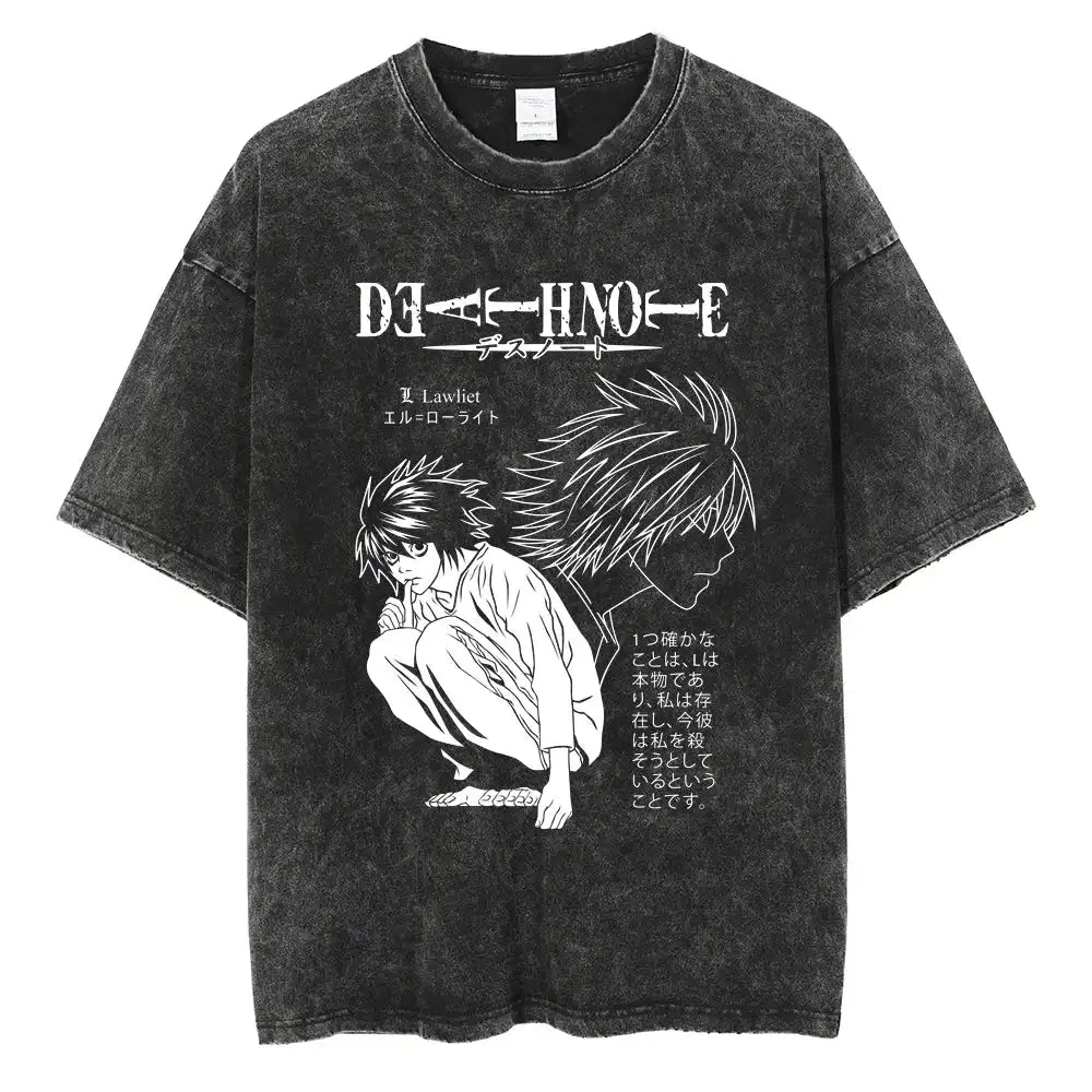 Death Note Harajuku Vintage Oversized T-Shirt