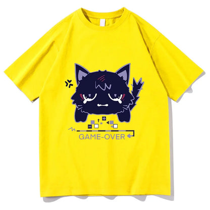 Unisex Genshin Impact T-Shirt | Scaramouche Cat Kawaii Graphic