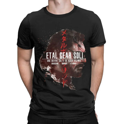 Metal Gear Solid 3 Snake &amp; Raiden Graphic T-Shirt | Cotton Casual Game Tee