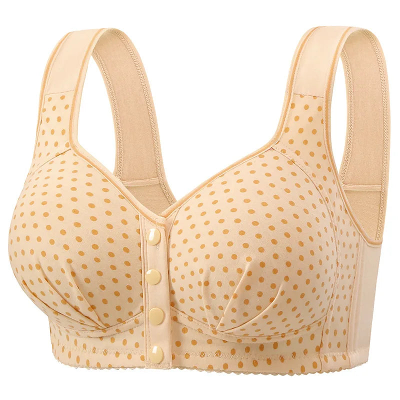 Women’s Large-Size Front Buckle Bras | Comfortable Wire-Free Everyday Support