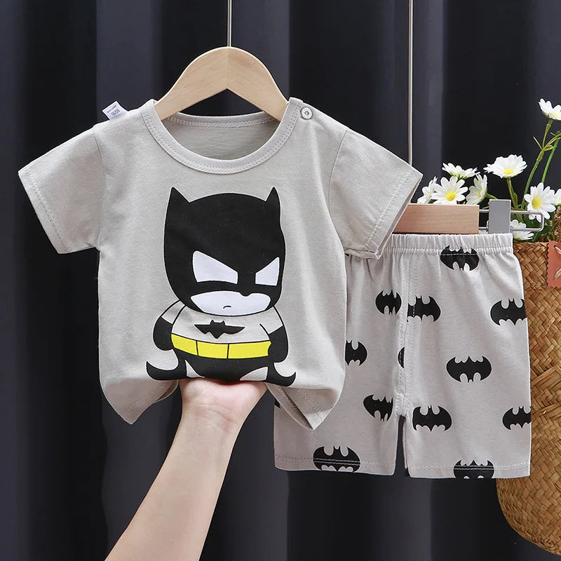 Baby Cartoon T-Shirt & Shorts Set