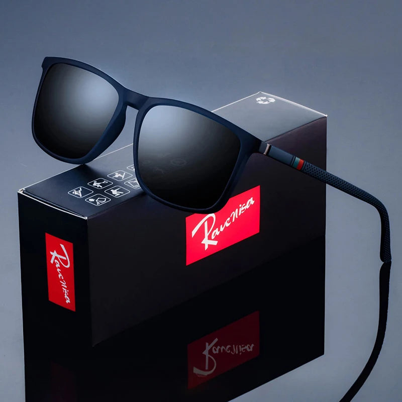 Men’s Polarized Square Sunglasses – UV400 Luxury Designer Eyewear