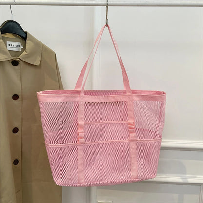 Women’s Portable Mesh Beach Tote Bag
