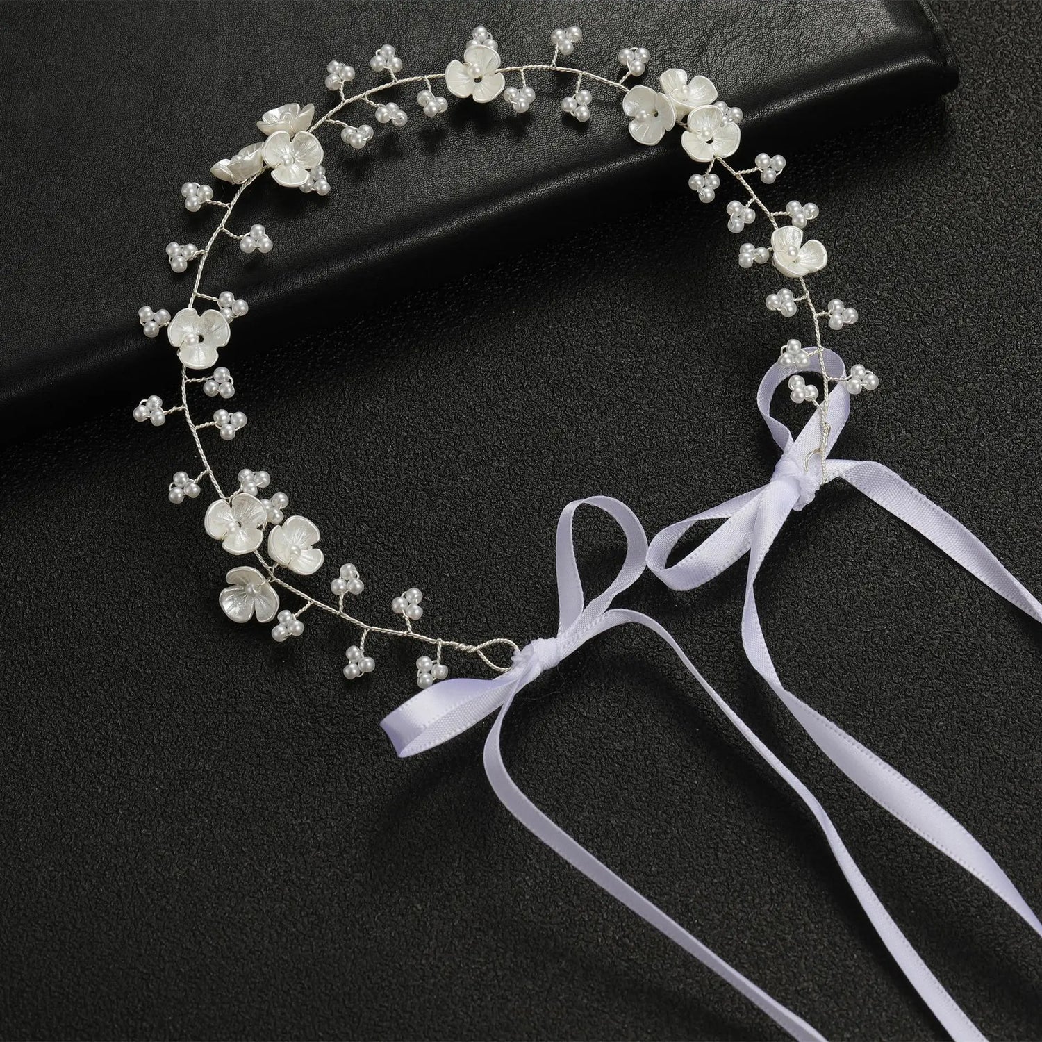 Elegant Crystal &amp; Pearl Bridal Headband for Women