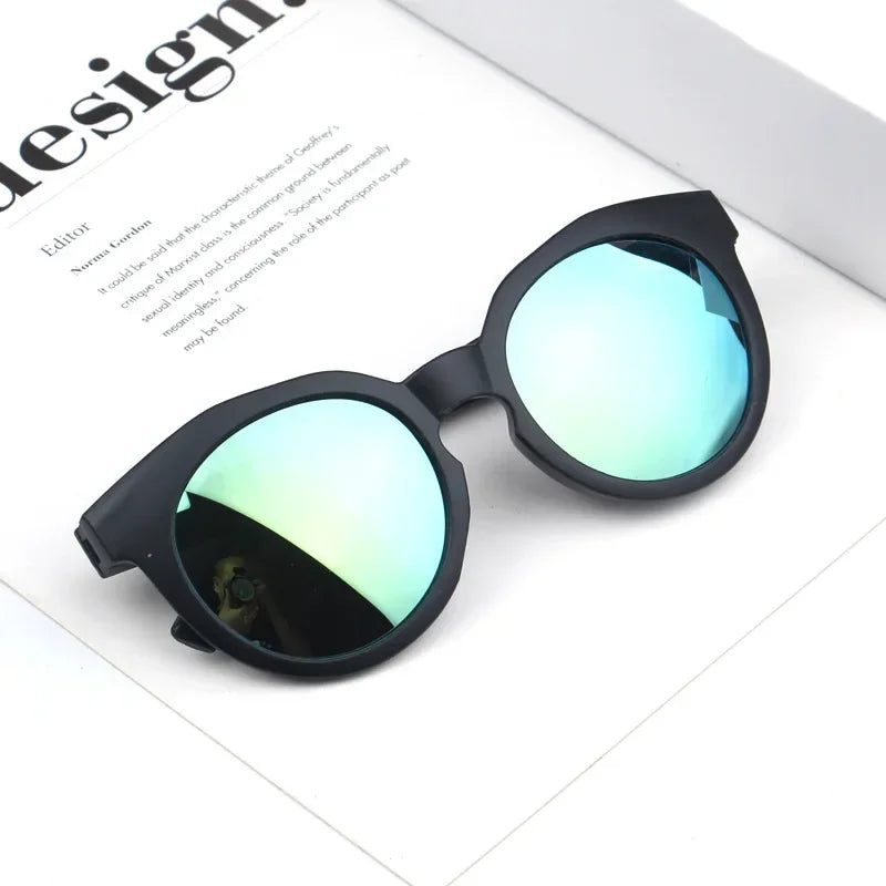 Kids Round Frame Sunglasses – Candy Color UV400 Outdoor Eyewear