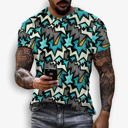 Unisex Graffiti 3D Print T-Shirt