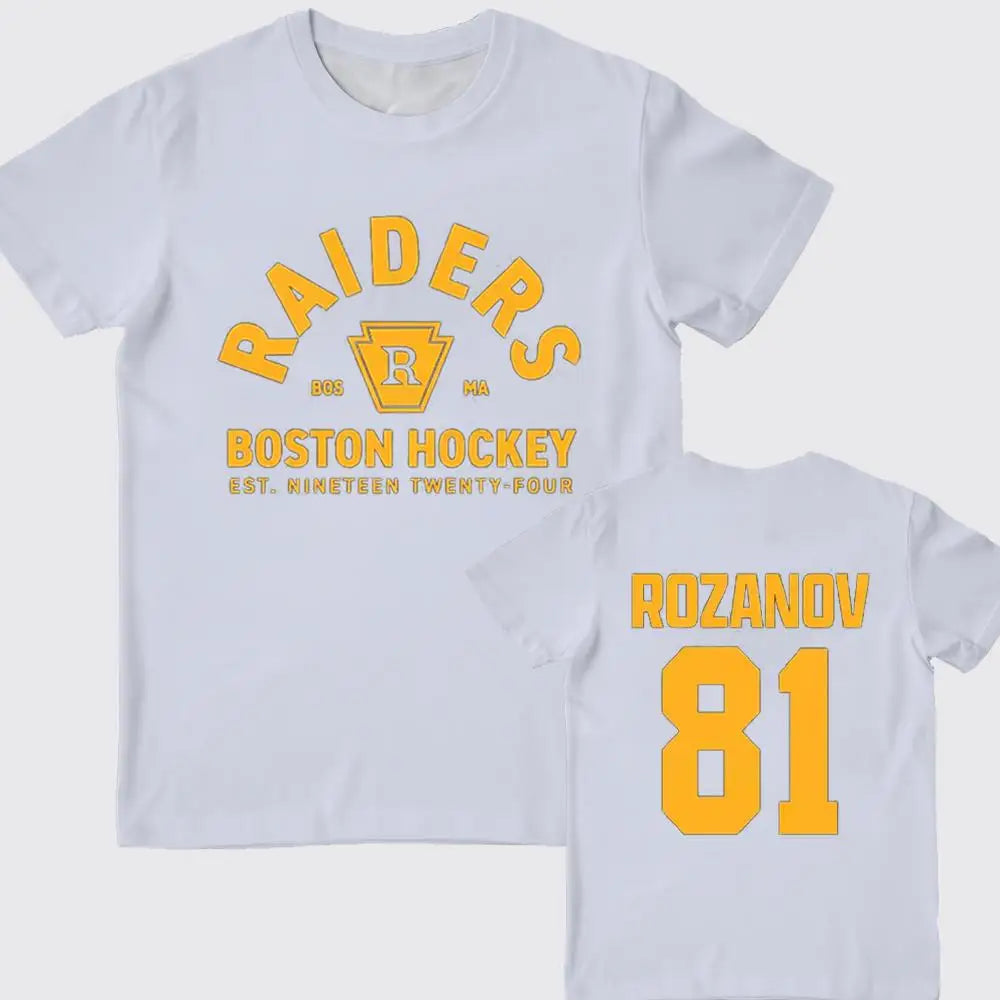 TV Heated Rivalry Hockey Jersey | Ilya Rozanov Role-Play Short-Sleeve Y2K Streetwear Crew Neck T-Shirt