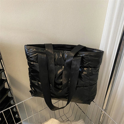 Quilted Cotton Padded Tote Bag