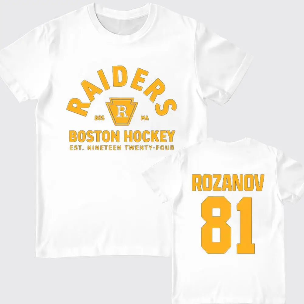 TV Heated Rivalry Hockey Jersey | Ilya Rozanov Role-Play Short-Sleeve Y2K Streetwear Crew Neck T-Shirt