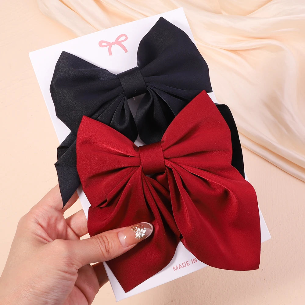 2-Piece Bowknot Hair Clip Set for Women &amp; Girls