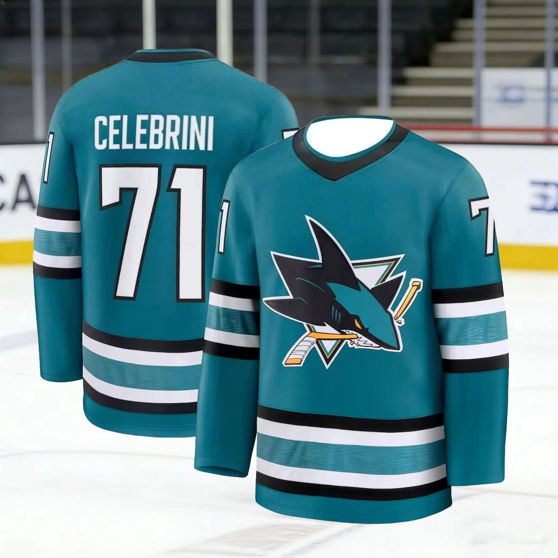 Youth Shark Ice Hockey Training Jersey | Unisex Long Sleeve Quick-Dry Sports T-Shirt