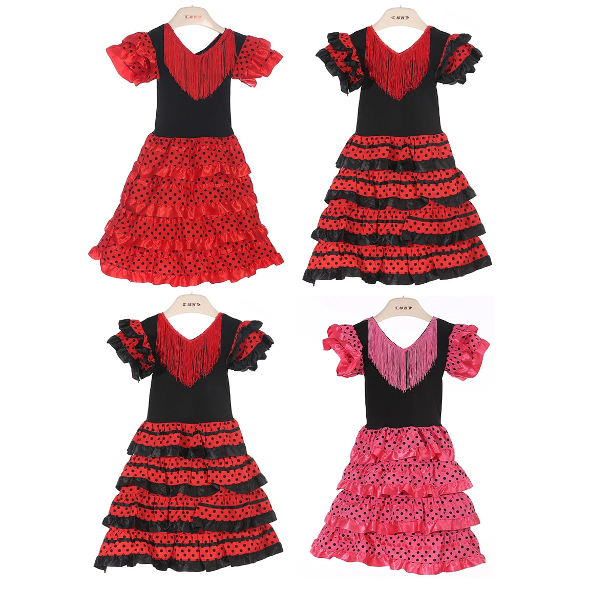 Spanish Flamenco Dancer Costume for Girls