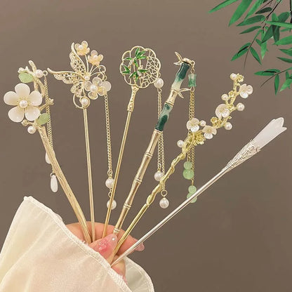 Handmade Floral Hairpin for Women