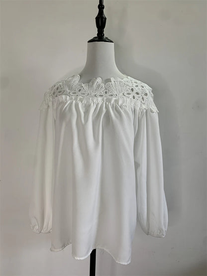 Women’s Loose Fit Long Sleeve O-Neck Top