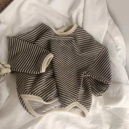 Kids Striped Long Sleeve T-Shirt – Cotton Casual Top